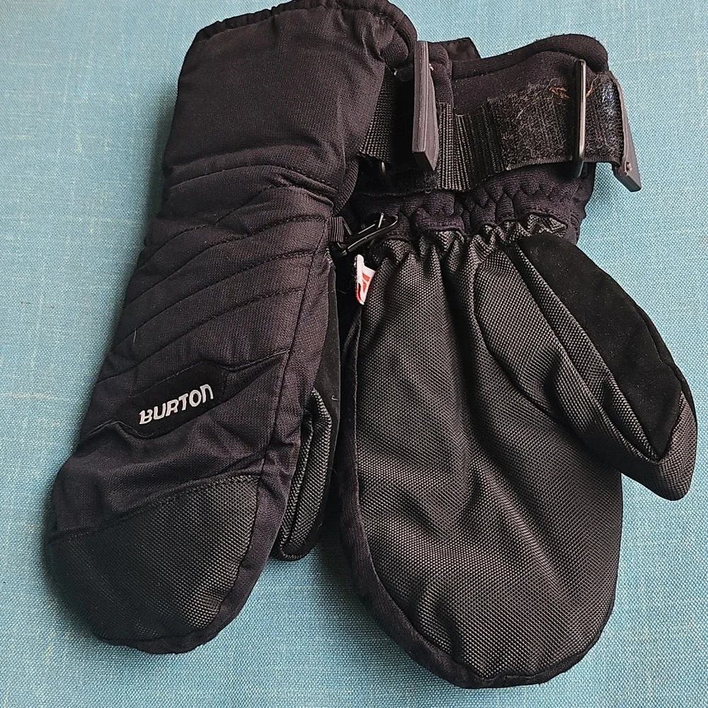 Boys Burton Insane Membrane Dry Ride Black Snowboarding Mittens XL